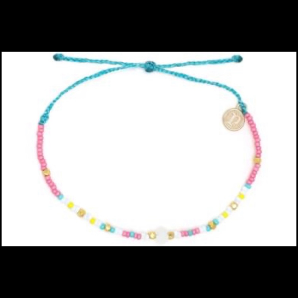 Pura Vida Crystal Seed Bead Bracelet NEW